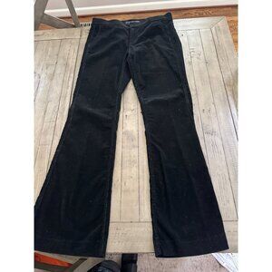 Juicy Couture Jeans Y2K Black Wide Leg Bell Bottom Flare Corduroy Jeans Pants 30